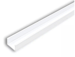 SALE Планка торцевая П-образная, для стеновых панелей толщиной 6мм L-600мм. БЕЛАЯ