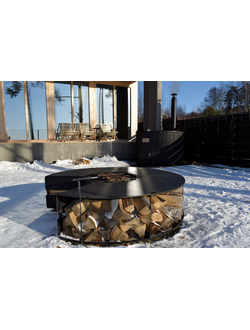 Костровая чаша секционная диаметром 1,7 метра