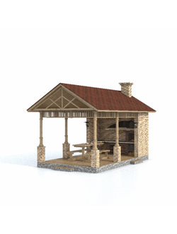 барбекю Барбекю 101 с мебелью