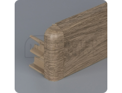 Плинтус из дюрополимера Comfort Classic 80 дуб капучино с наружным углом