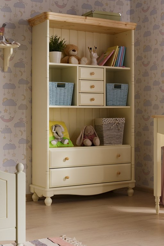 Шкаф Айно книжный №7 из массива сосны 105 х 36 Х 163 см