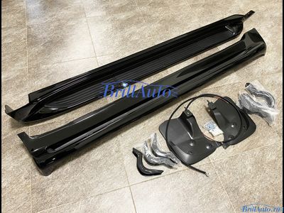 Подножки с подсветкой Toyota Land Cruiser 200 черные