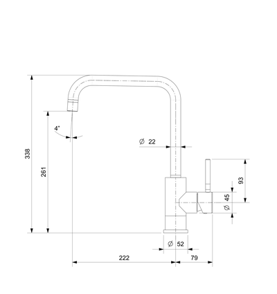 Смеситель Reginox Crystal PVD
