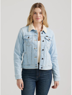 Куртка Wrangler® Retro® Women's  Sherpa Lined Western Denim Jacket