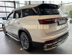 Защита заднего бампера двойная Папа Тюнинг d60/42 для JETOUR X90 Plus 2022-