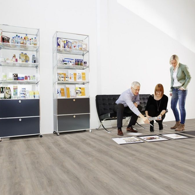 Виниловый пол Wineo 400 Wood XL Memory Oak Silver DB00132 клеевой