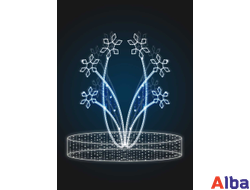 Фонтан светодиодный Снежная вьюга