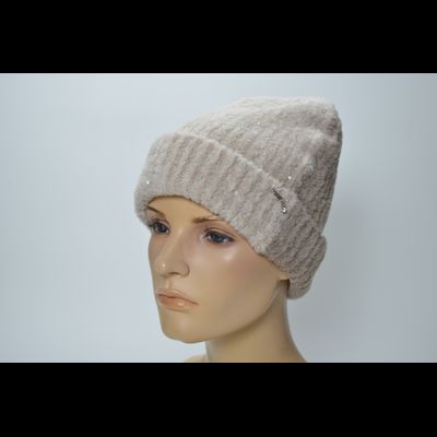 Шапка Vizio 1415 CRYO пудровая с бежевым