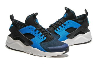 Nike huarache blauw zwart on sale
