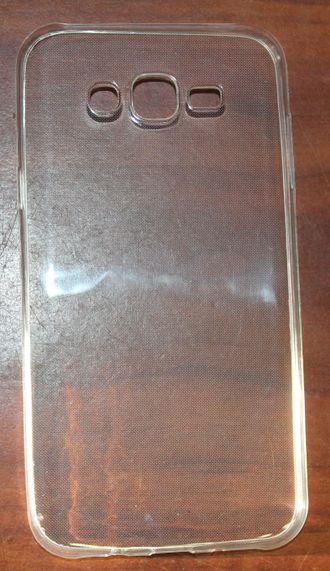 Защитная крышка силиконовая Samsung Galaxy J7, прозрачная