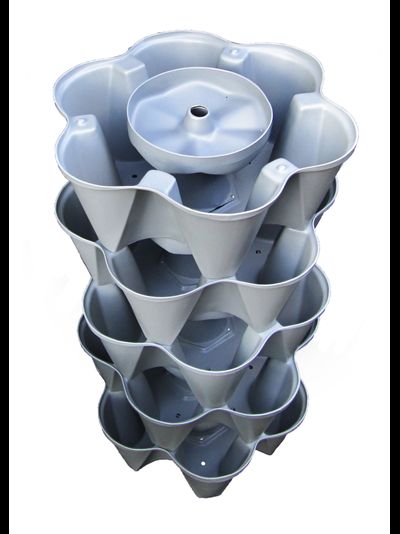 Вертикальная грядка "Лея" (серый)