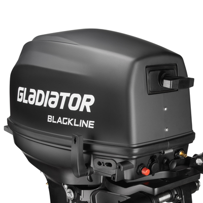 Лодочный мотор GLADIATOR G9.9PRO FHS BLACKLINE близко