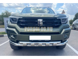 Защита переднего бампера двойная с перемычками Папа Тюнинг d76/60 для TANK 400 2023-