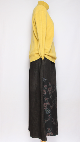 Свитер "Классика три пуговки" горчичный, оливковый р.46-52