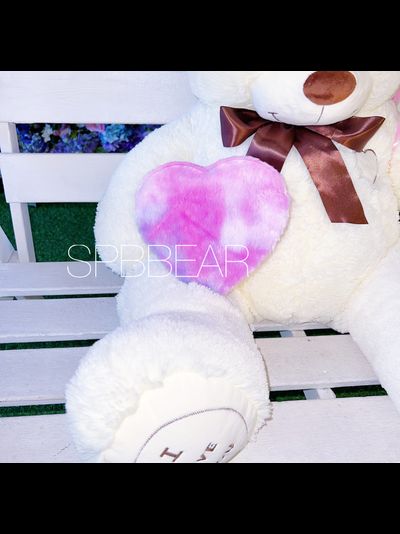 Подарочный набор №2 - Плюшевый мишка 120 см, Шары сердца 2, Киндер бокс средний