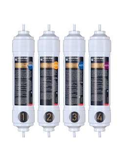 Новая вода К687 Комплект быстросъемных картриджей (K874, K876, K875, K878) для фильтра Expert M410