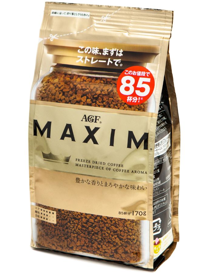 Натуральный растворимый кофе Gold Maxim AGF (Япония) 170 г