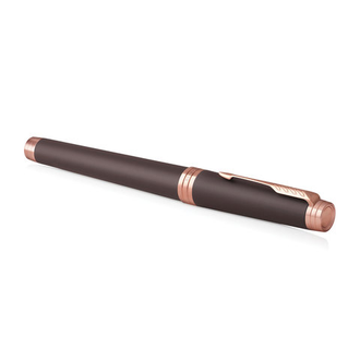 Ручка перьевая PARKER "Premier Soft Brown PGT", корпус коричневый, детали розовое золото, черная, 1931405