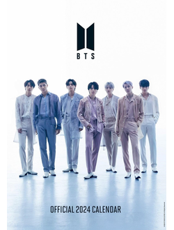 BTS Official Календарь 2024, перекидные календари 2024, BTS Calendar 2024, Intpressshop