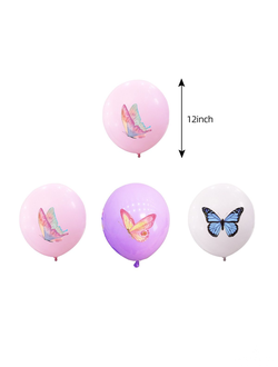 ШАРЫ С РИСУНКОМ бабочки НАБОР 6ШТ