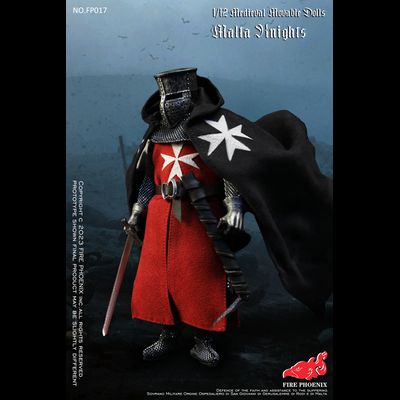 Рыцарь мальтийского ордена - Коллекционная фигурка 1/12 SCALE Medieval Malta Knights (FP017) - FIRE PHOENIX