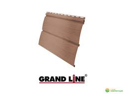 Виниловый сайдинг Grand Line Amerika (Гранд Лайн Америка) Блок-хаус длина 3,00м. Цвет: Темно-бежевый
