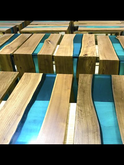 стол река угловой бирюза