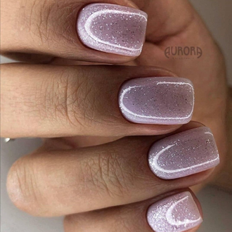 Топ без липкого слоя с серебряным шиммером - TOP COAT no wipe Т07 shine (10 ml)