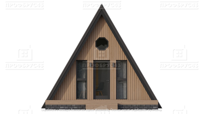 A-FRAME с террасой, 40 м2