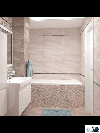 Плитка настенная Laparet Pegas бежевый мозаика 20 х 60 см