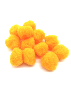 Помпоны декоративные, 25 мм белые(упаковка 20 штук)