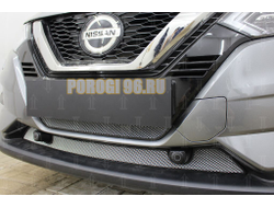 Защита радиатора Nissan Qashqai 2019- chrome низ (2 части)