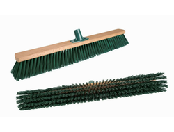 Щетка для пола/тротуара, деревянная (70х5 см) под резьбу, жесткий ворс (Россия)