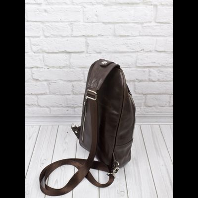 Кожаный кросс-боди рюкзак Crespino brown (арт. 
3106-52)