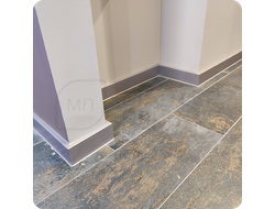 Плинтус ХДФ Dollken Cubu Flex Life 60мм Х 2,5 м 1246 Серебро платина в интерьере 11