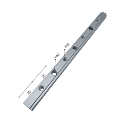 Слайдер 200 мм. AL-S13 с комбинированной резьбой М6 и М8 для паза 13 мм.