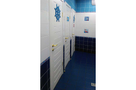 Сосновые двери ПН для туалета и ванной комнаты