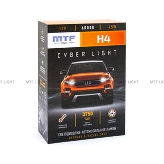 Светодиодные лампы Н4/H19 Cyber Light 6000К Холодный Белый свет Артикул: DP04K6