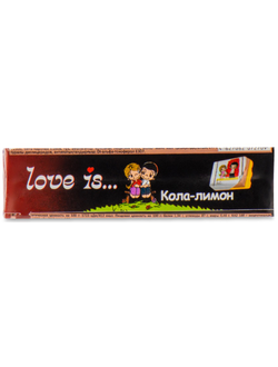 LOVE IS жевательная конфеты со вкусом Кола Лимон 25гр (12)*18