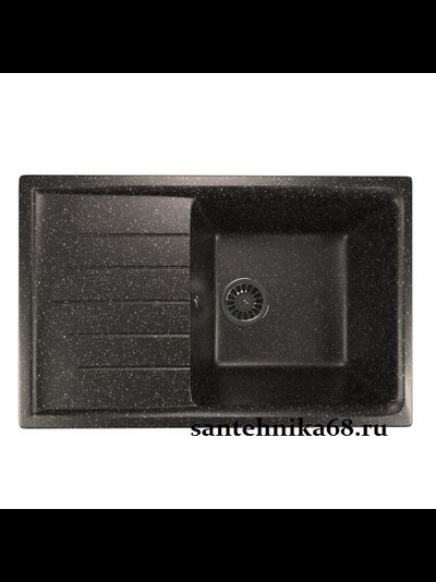 Мойка из искусственного мрамора MIXLINE ML-GM19 прямоугольная с крылом 495*750*200мм