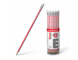 Чернографитный шестигранный карандаш с ластиком ErichKrause® Extra HB