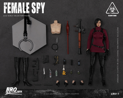 ПРЕДЗАКАЗ - Ада Вонг (Resident Evil 4 Remake) - Коллекционная фигурка 1/12 SCALE Female Spy with Movable Eyes (LR011) - BROTOYS ?ЦЕНА: 13900 РУБ.?