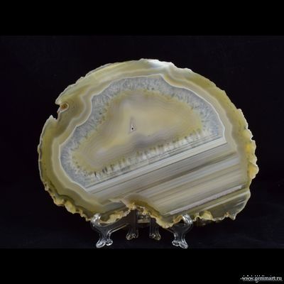 Агат - полированный спил -