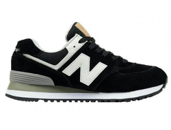 New Balance 574 Черные замша женские (36-41) S221