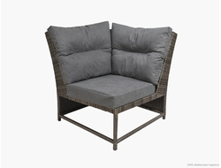 Модульная секция угловая Крит из ротанга