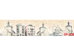 SP-206 Глянцевая стеновая панель ALBICO  2800*610*6мм.