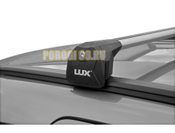 Багажная система БС6 LUX SCOUT серебристая на интегрированные рейлинги для Volkswagen Passat (B8) 2016-