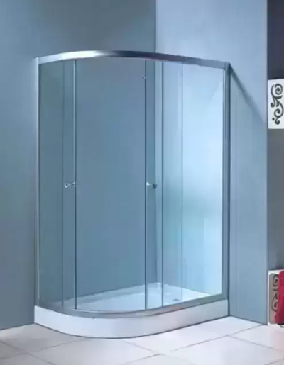 Душевой уголок Водный Мир ВМ-8135 L/R, Низкий поддон, стекло матовое, 120x85x194 см.