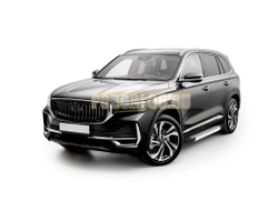 Порог-площадка "Start" F180AL + комплект крепежа, RIVAL, Geely Monjaro 2023-