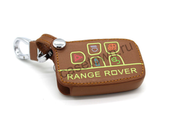 Коричневый чехол для СМАРТ ключа RANGE ROVER 5 кнопок